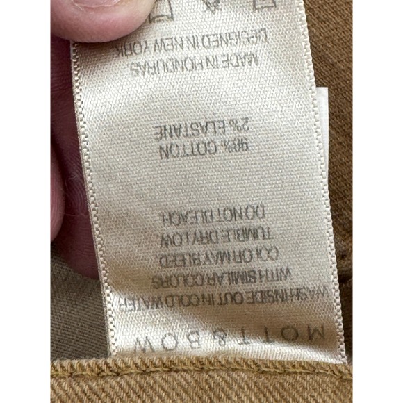 Mott & Bow Jeans Mercer Straight Fit khaki Brown Men's W42 L32 Cotton Elastane - Picture 7 of 16